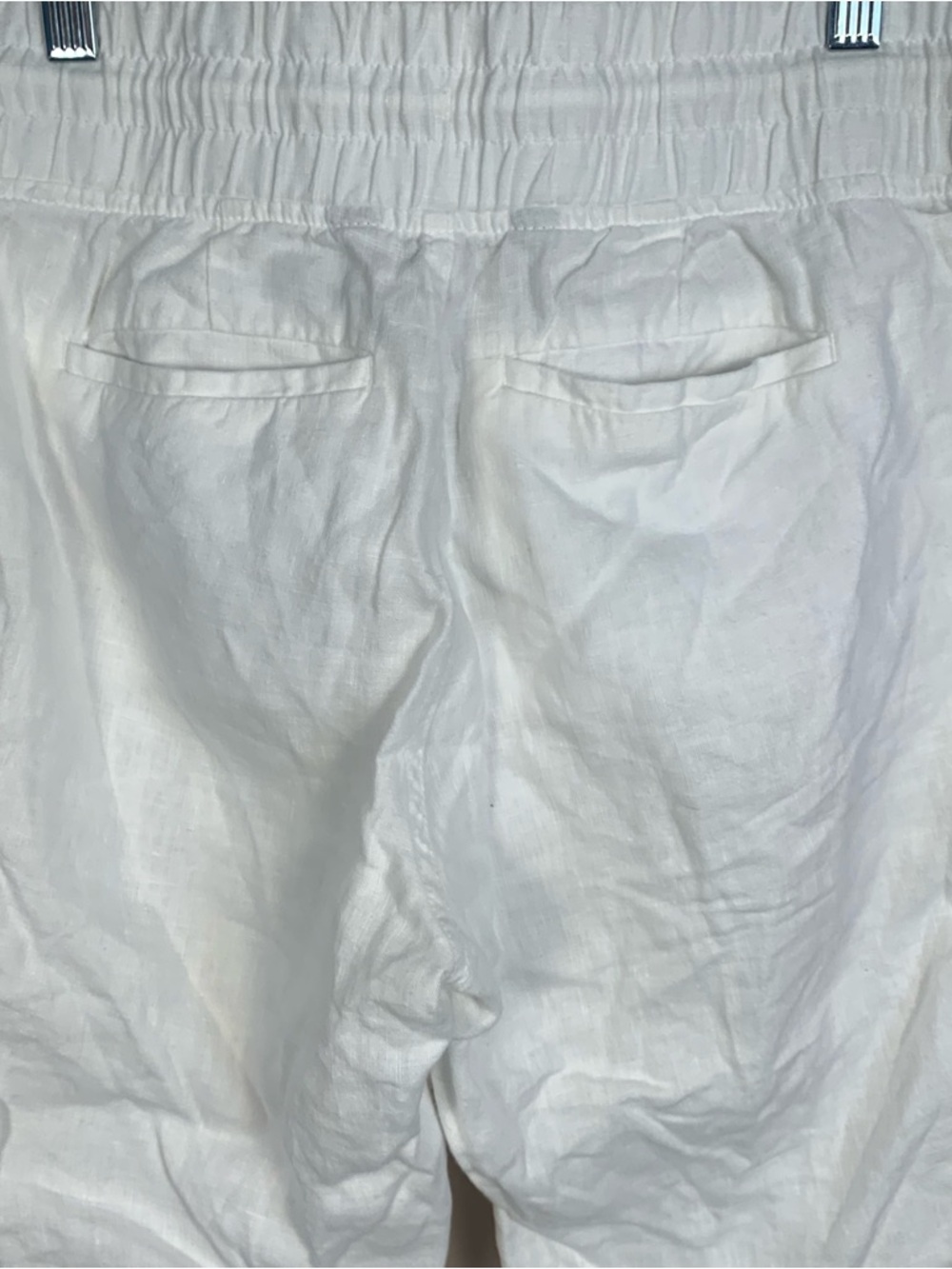 Athleta Cabo Linen White Joggers Pants - Picture 7 of 10